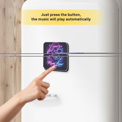 Mom Love Personalized Musical Fridge Magnet  Rechargeable  Gift for Mom